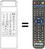 Replacement remote control VIDEOTON