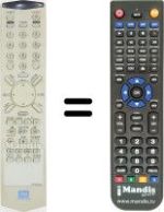 Replacement remote control Daewoo DQR 1000 D