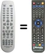 Replacement remote control Daewoo DRX 1105