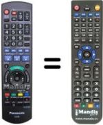 Replacement remote control National DMRE-Z49 V