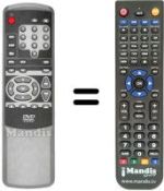 Replacement remote control Medion MD 5410