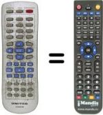 Replacement remote control United DVD 4057 M
