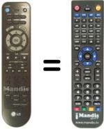 Replacement remote control Goldstar DVD 3200E