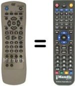 Replacement remote control United DVD 5353 M / N