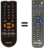 Replacement remote control Aristona DVD 700