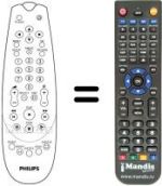 Replacement remote control Aristona DVD 730