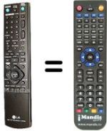 Replacement remote control LG RH-298 H