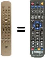 Replacement remote control Marantz DV 17