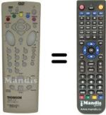 Replacement remote control Teleavia DTH 210