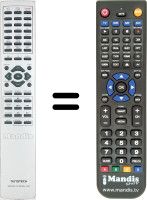 Replacement remote control Sunstech DVP-X505