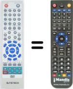 Replacement remote control Sunstech LCX-UD750