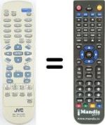 Replacement remote control JVC XV-33