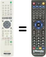 Replacement remote control Sony RDR-GX 120