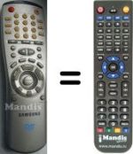 Replacement remote control Samsung SV-DVD 1E