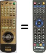 Replacement remote control Sony DVP-S 7770