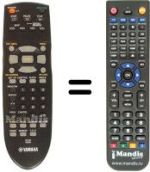 Replacement remote control Yamaha DVD S830
