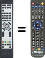 Replacement remote control Acer AT2621
