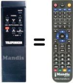 Replacement remote control NordMende V1503K