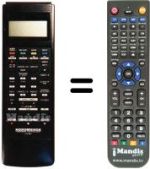 Replacement remote control NordMende V1200E
