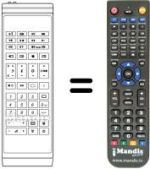 Replacement remote control Akai CT2599