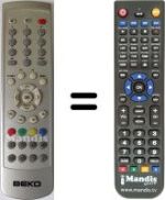 Replacement remote control Beko 20LHL24