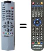 Replacement remote control Opera TV7061RF