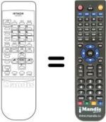 Replacement remote control Hitachi X100072