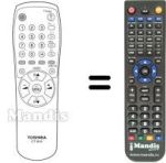 Replacement remote control CT-815