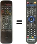 Replacement remote control CT-9712