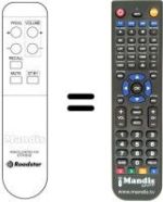 Replacement remote control Roadstar CTV5555