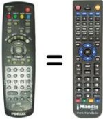 Replacement remote control REMCON758