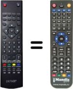 Replacement remote control Denver LED-5569T2CS