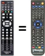 Replacement remote control Daewoo BD26