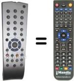 Replacement remote control Grundig LXW82-7635CONNECT