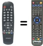 Replacement remote control Hitachi X100063