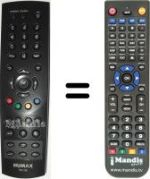 Replacement remote control Humax RM-106
