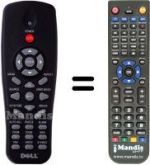 Replacement remote control IR2804-DELL
