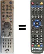 Replacement remote control JVC LT26B60SU