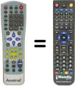 Replacement remote control Amstrad D150