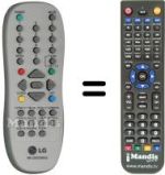 Replacement remote control LG MKJ30036802