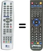 Replacement remote control LG RL32FZ30RQ