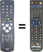 Replacement remote control JVC AV28GH1BUF