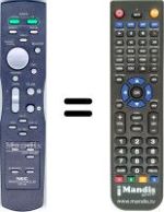 Replacement remote control Nec RP109