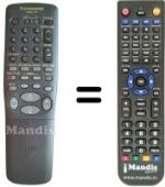 Replacement remote control Panasonic VEQ2213