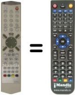 Replacement remote control Daewoo DDT14H9