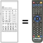 Replacement remote control RC5373