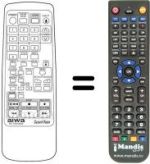 Replacement remote control RC-TGX1000Z