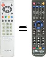 Replacement remote control Hyundai HLT2051
