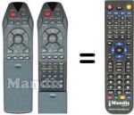 Replacement remote control Wegavox WV-DVDA2310