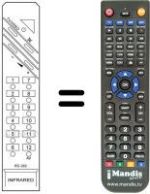 Replacement remote control RC282